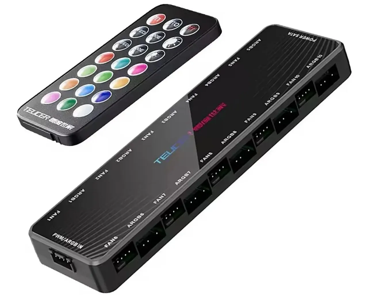 Controladora Teucer RGB 10 Portas com Controle