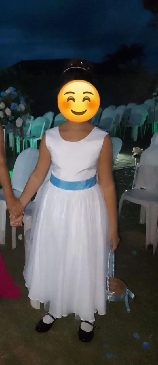 Vestido daminha e sapatilha  - Foto 2