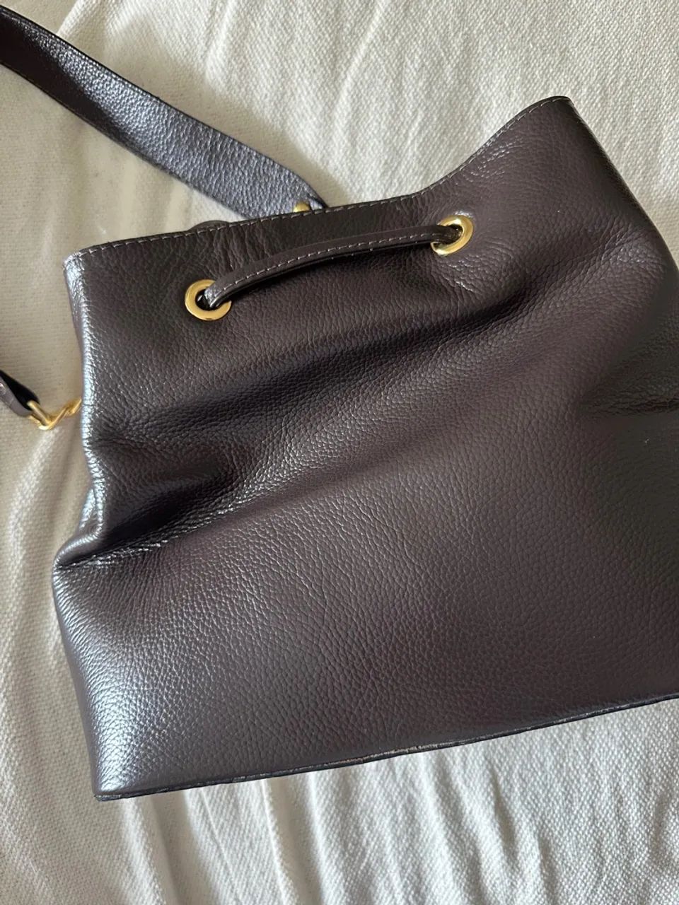 Bolsa em Couro Café  - Foto 2