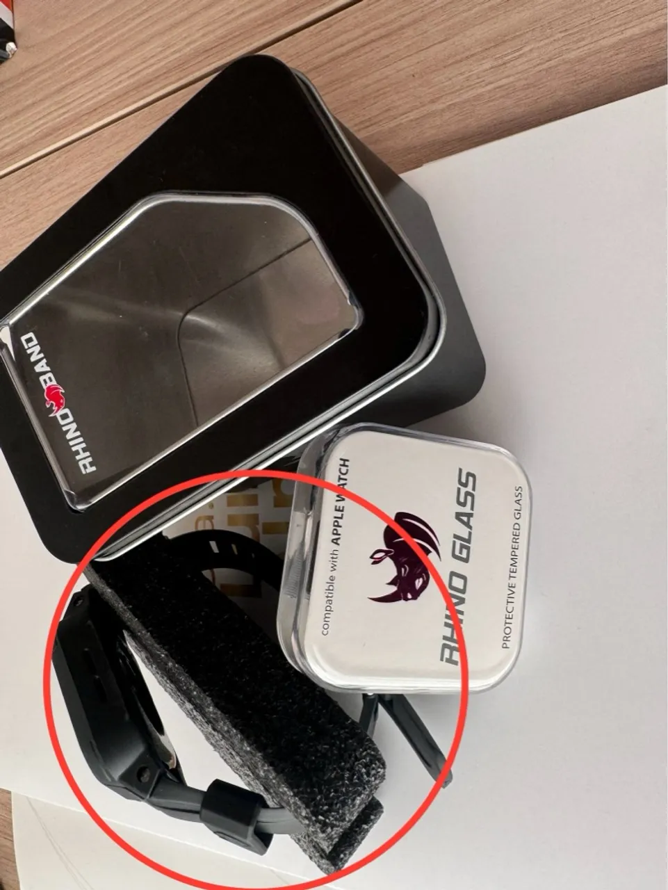 Pulseira e Película Rhino Band / APPLE WATCH 44 mm