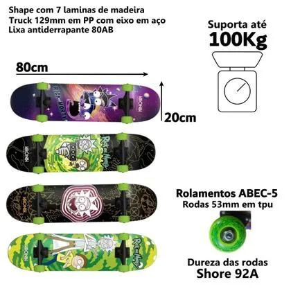 Skateboard Kronik Rick and Morty (PRONTA ENTREGA) - Foto 5