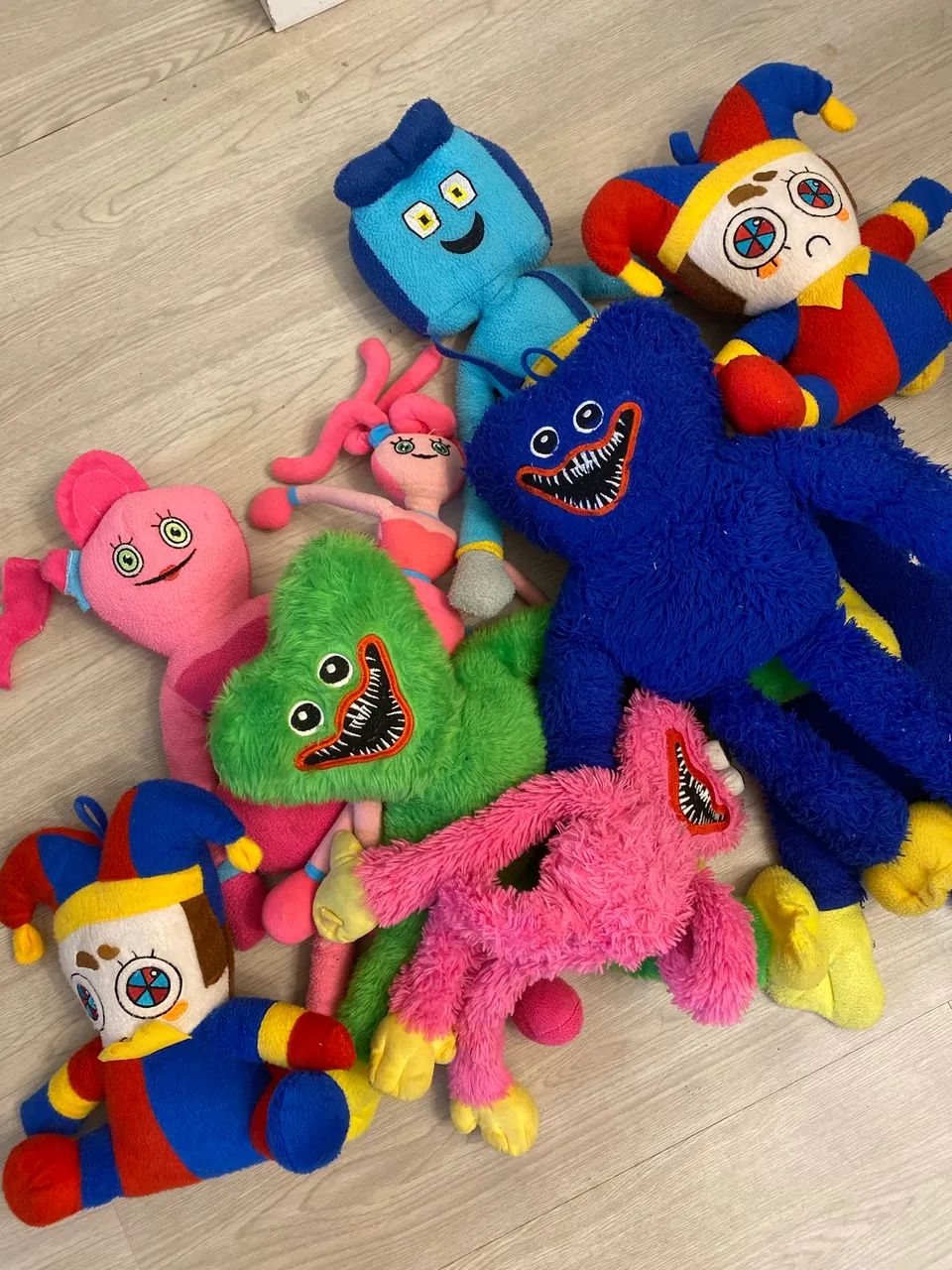 Pelúcias Digital Circus e Pop Playtime