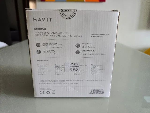 Microfone Karaokê Profissional Bluetooth Havit SK984BT - Novo - Foto 4