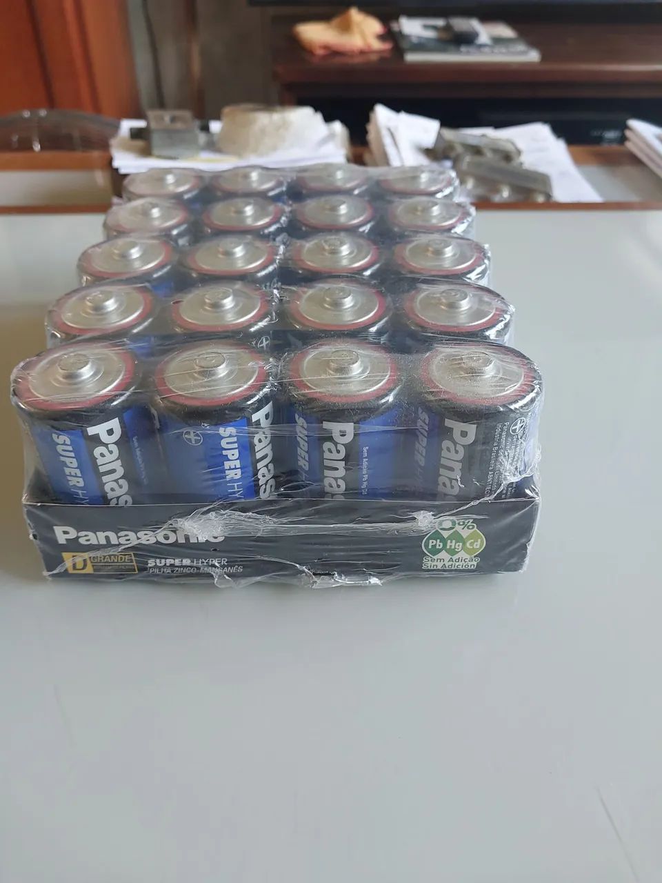 Bandeja ou Kit com 20 PILHAS Panasonic Tamanho D. Novas.  - Foto 2