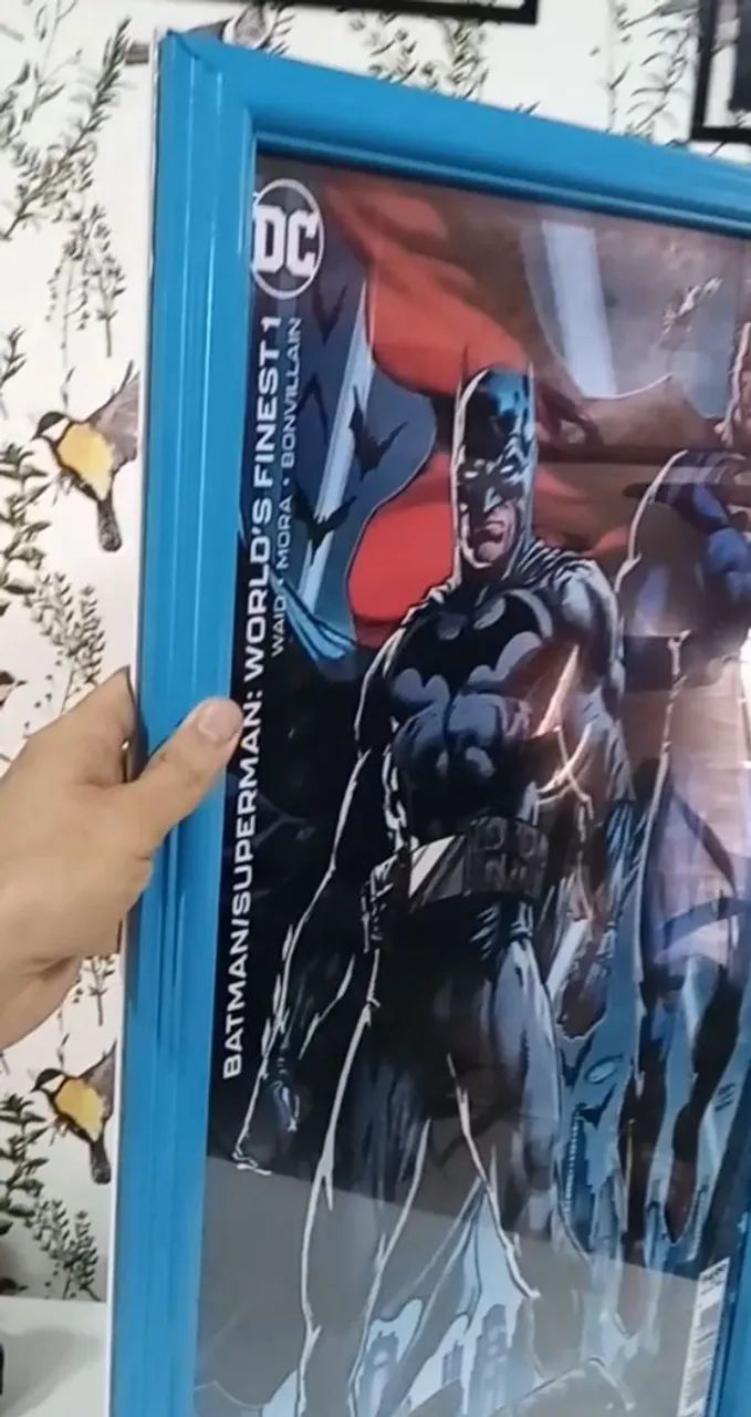 Quadro Batman e Superman Grande 0,82 X 0,50 - Foto 2