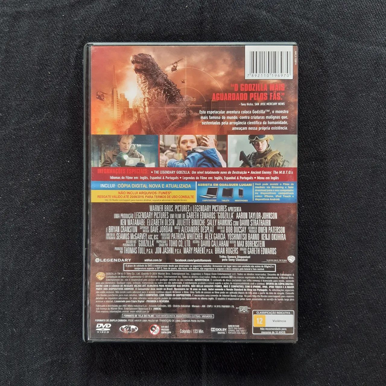 DVD Godzilla (2014) - Foto 2