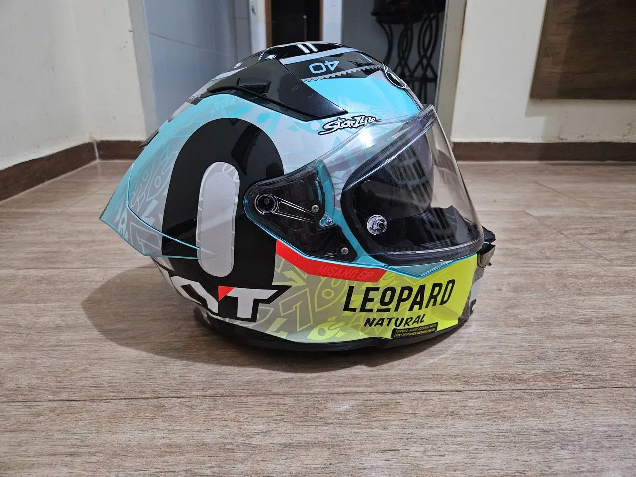 Capacete KYT R2R Max Foggia Misano tamanho 56 - Foto 3