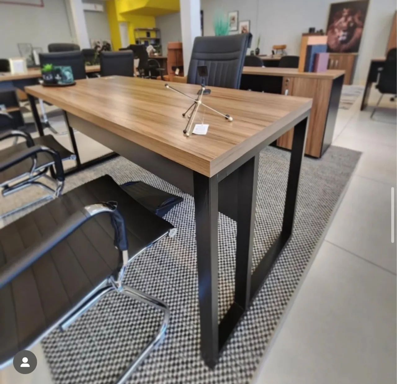 Mesa INDUSTRIAL 1.50x0.70 de Escritório com Design Moderno