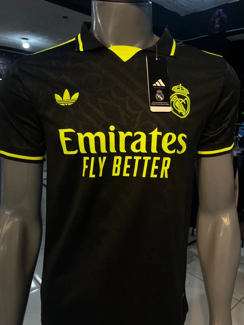 Camisa Real Madrid Adidas Preta 2023/24