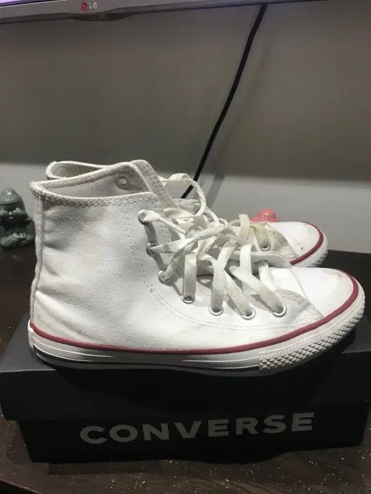 Tênis Converse All Star Branco - Foto 4