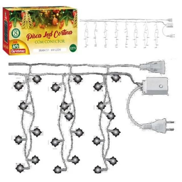 Pisca Pisca Led Cortina  40cmx2,5m 127v - Foto 2