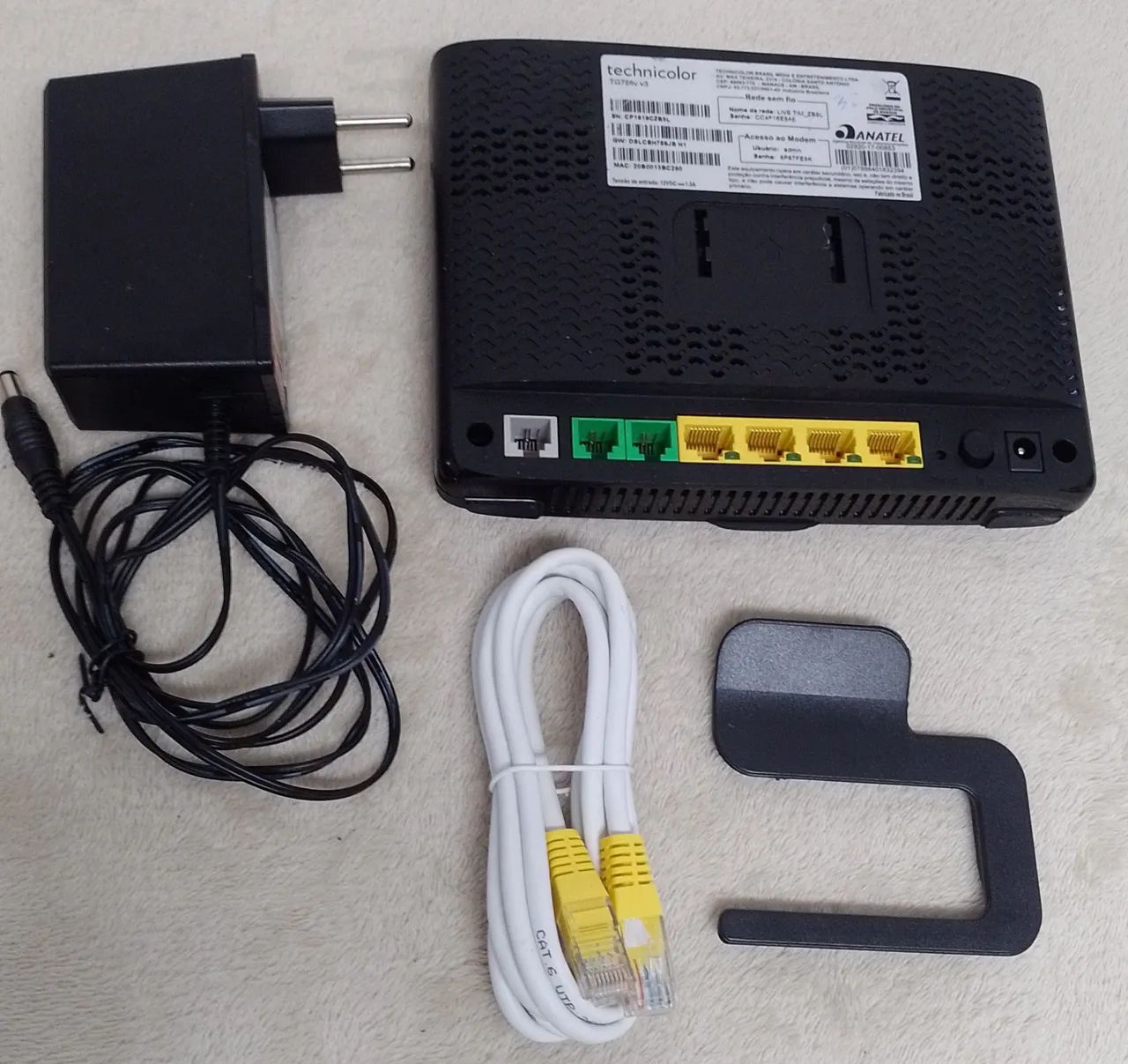 Modem Technicolor 7G788V V3 Preto