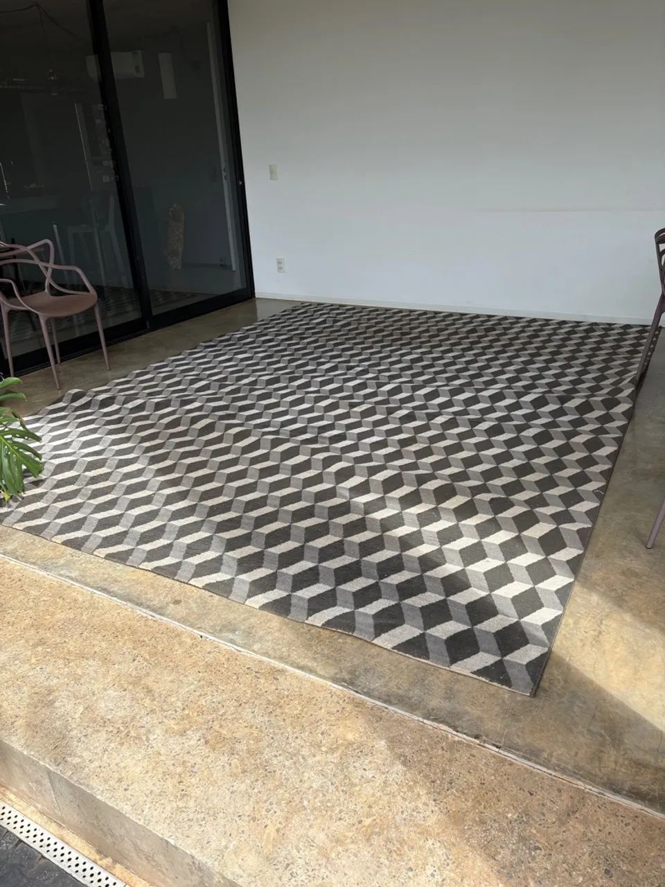 Tapete geométrico moderno, tamanho 4x3M