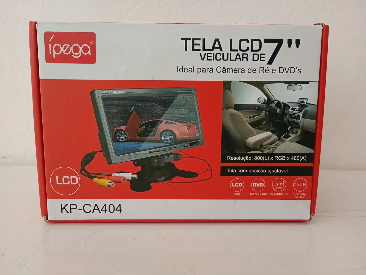 Tela LCD 7 veicular 