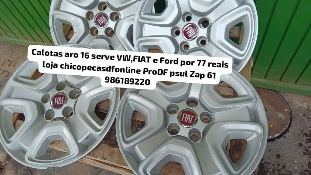 Calotas Aro 16 serve VW, FIAT e Ford