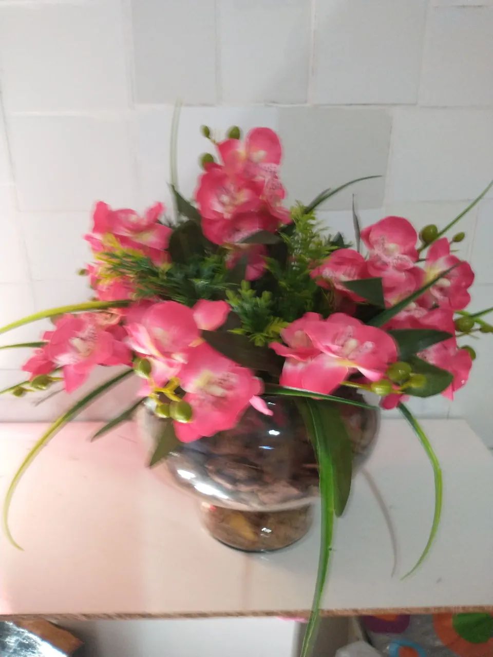 ARRANJO DE ORQUÍDEAS ARTIFICIAL  - Foto 3