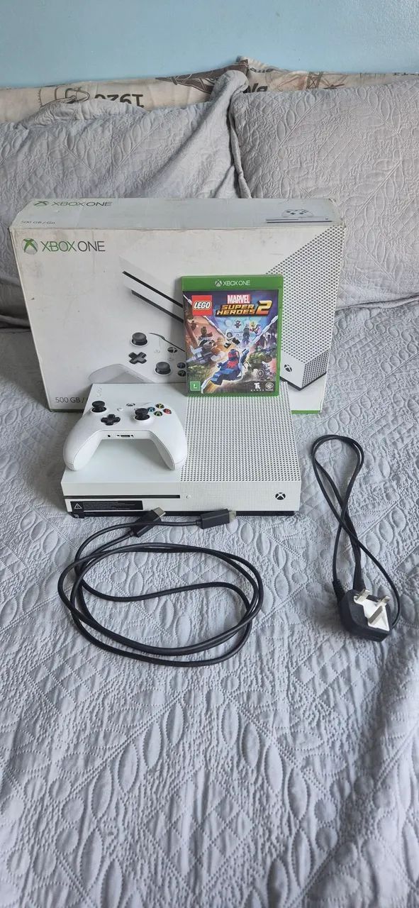 Console Xbox One S 500G Branco com Lego Marvel Super Heroes - Main Image