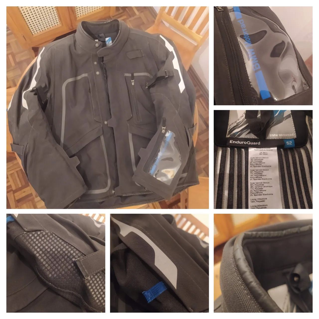 Jaqueta e Calça BMW Enduroguard impermeável (tamanhos 52 e 54