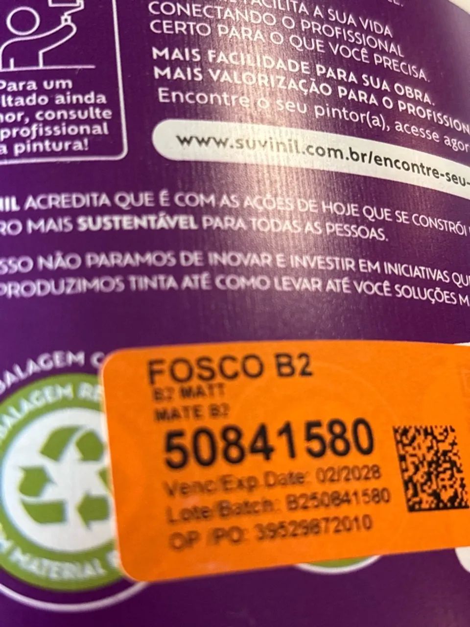 Tinta Acrílica Premium Fosco Completo Suvinil 3,2L - Foto 4