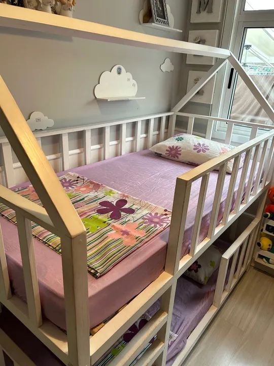 Cama Infantil Casinha Branca - 2 Andares (Beliche) - Foto 3