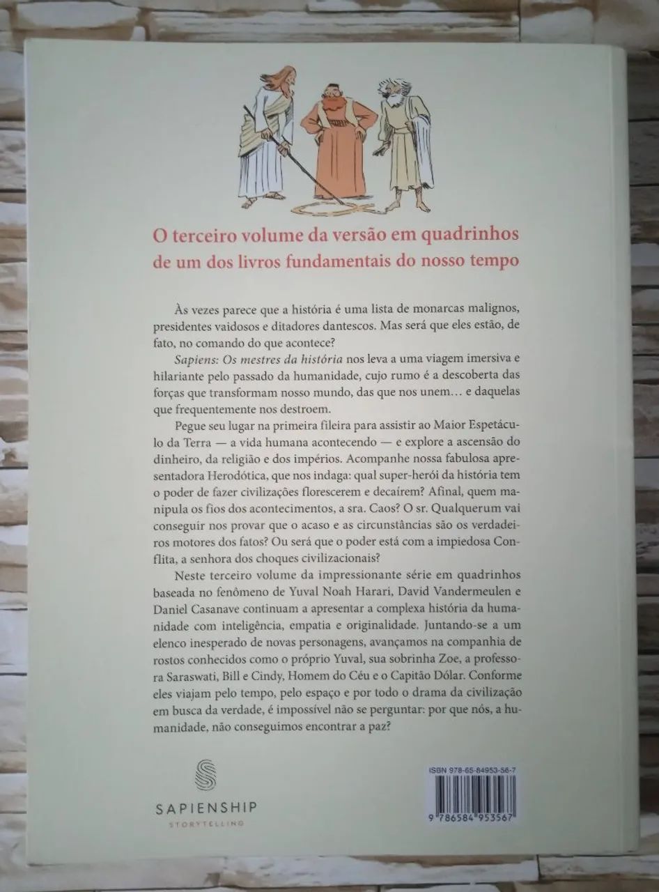 Livro Sapiens: Os Mestres da história( Edição em quadrinhos), de Yuval Noah Harari. - Foto 6