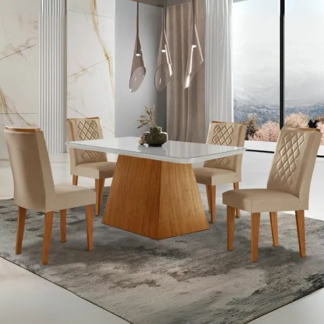Mesa de Jantar Luna 1,20m    Pague somente na entrega!