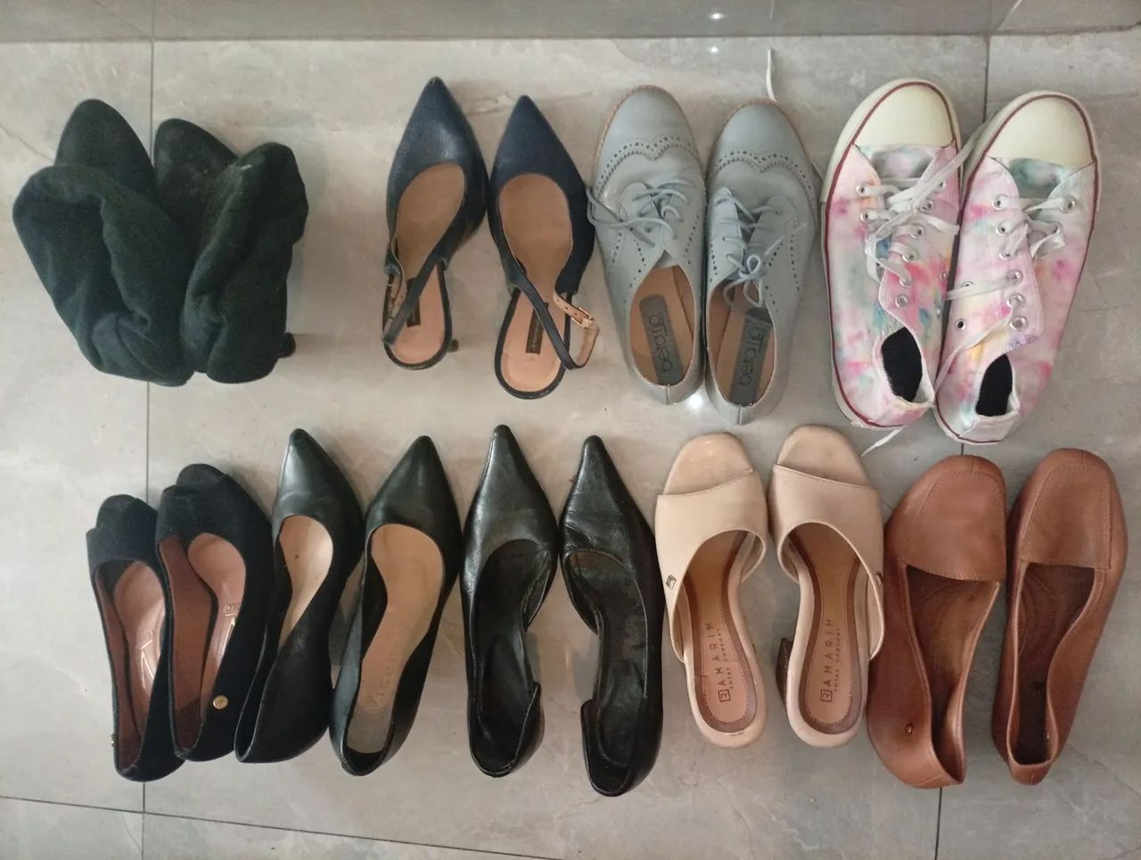 Lote com 8 pares Calçados Tam. 35/36/37
