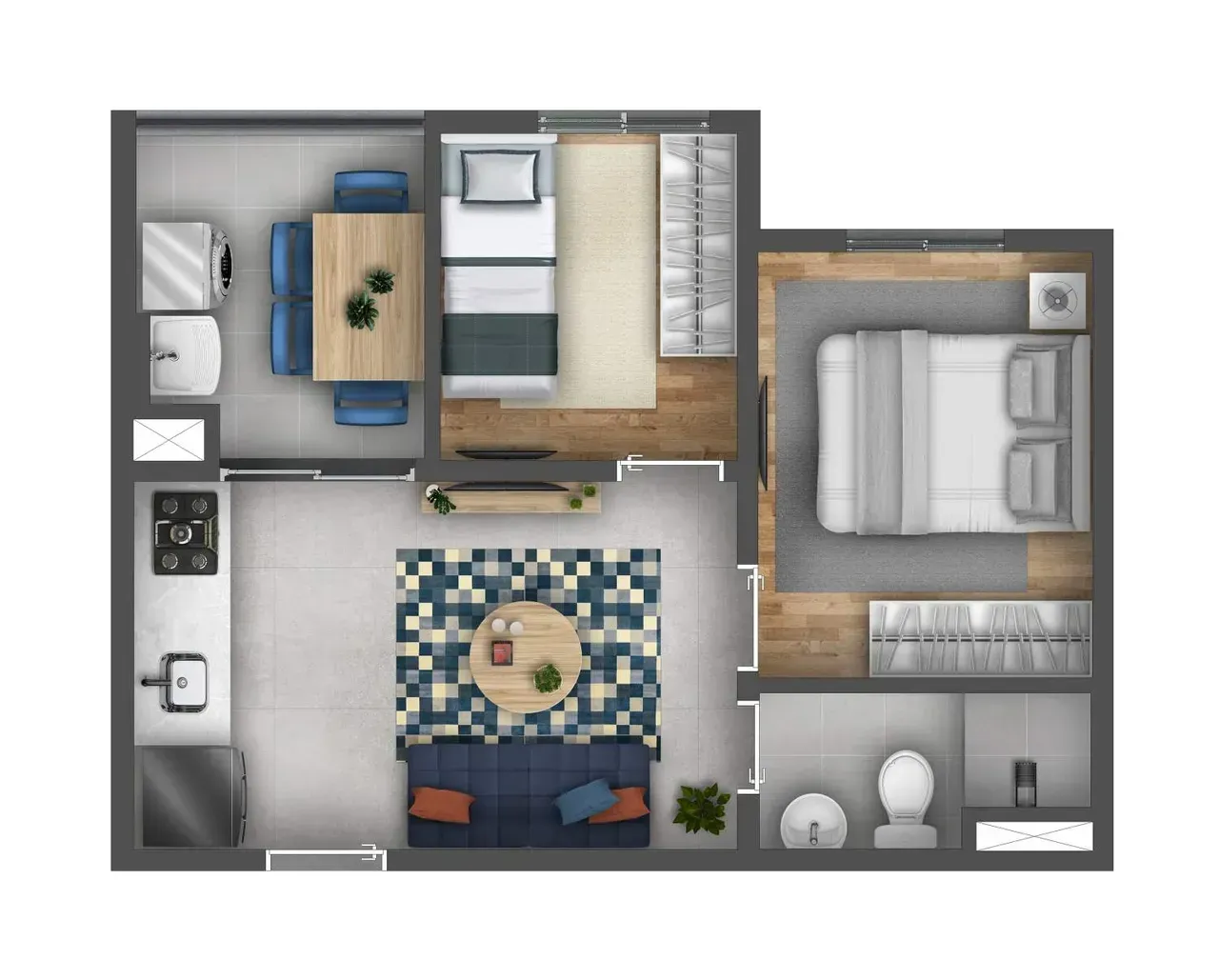 PLANTA 35m²