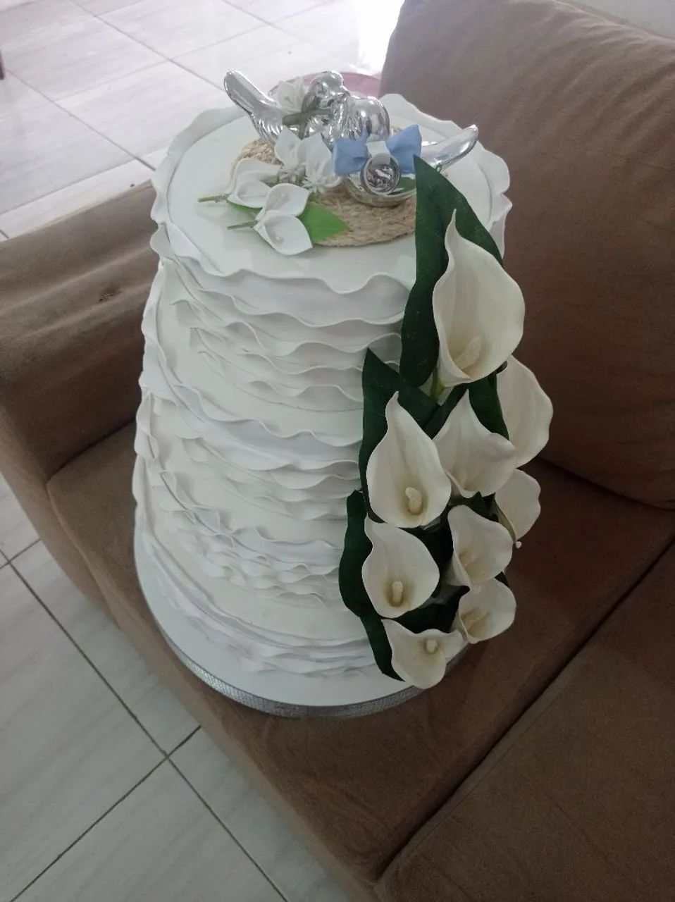 Bolo feike 4 andares com base - Foto 2