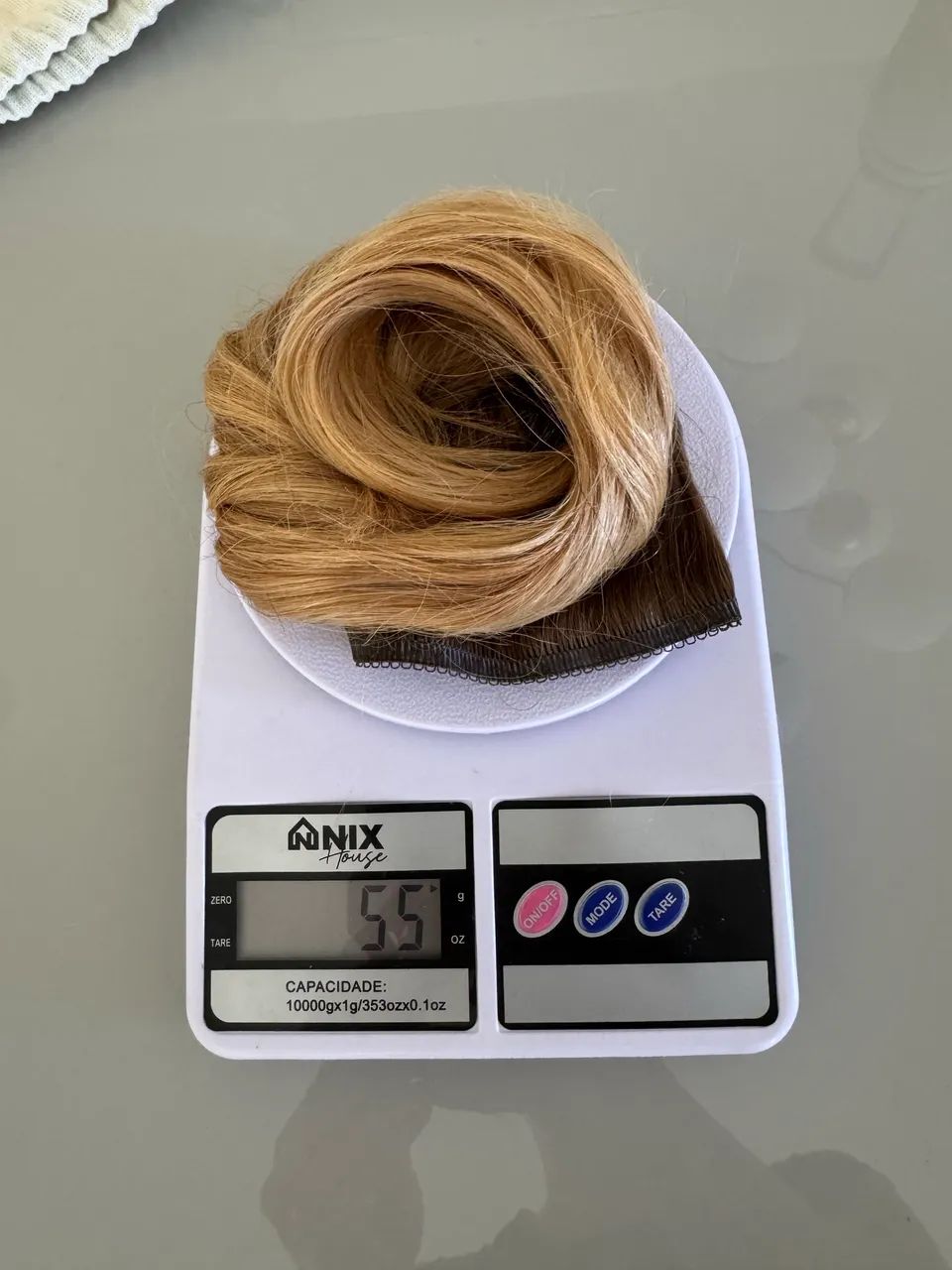 Aplique de cabelo humano inglês, com presilhas tic-tac. - Foto 2