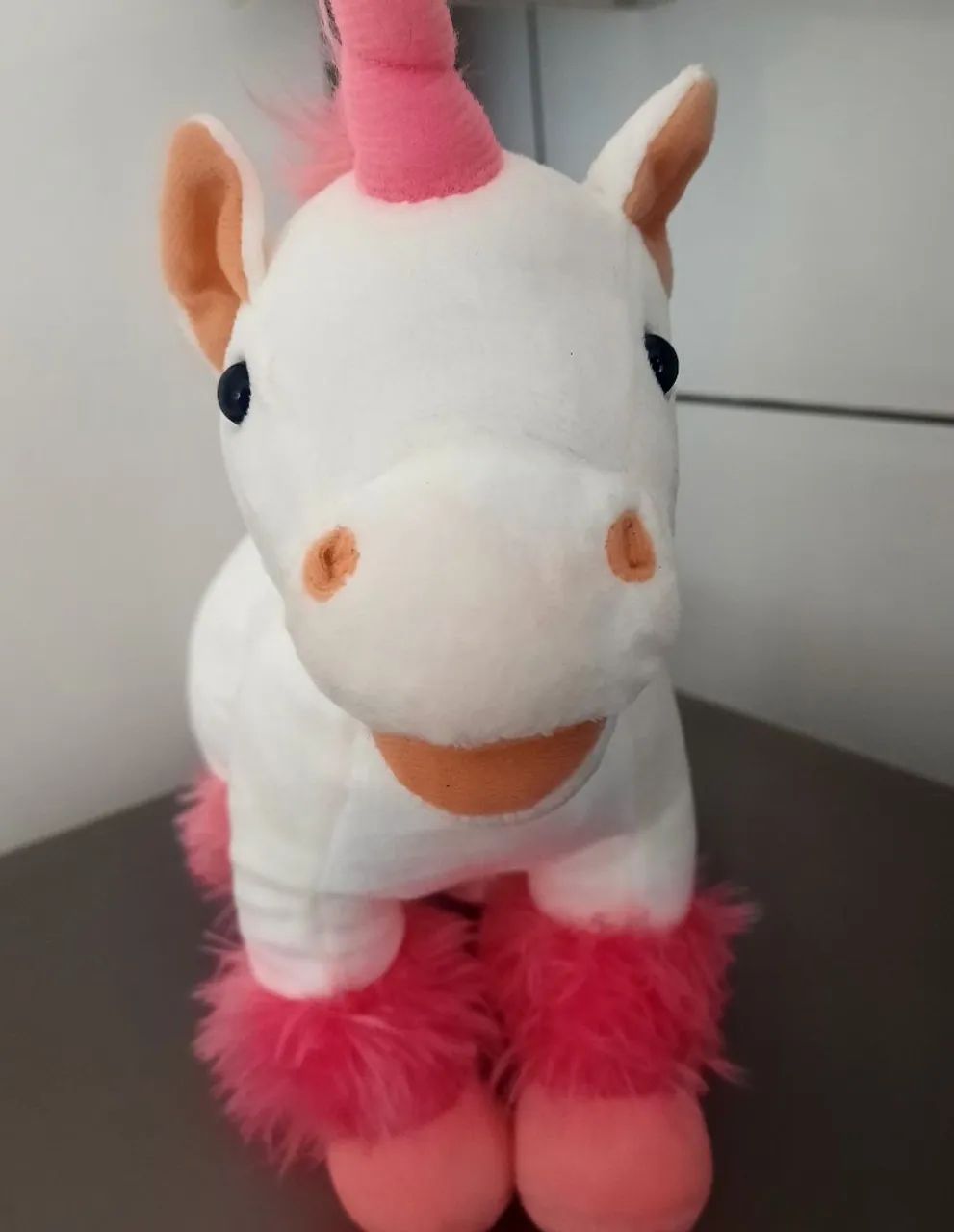 Pelúcia: Unicórnio branco e rosa