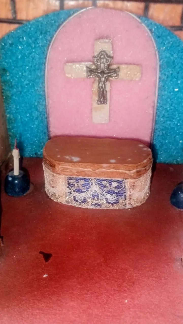 Mini capela madeira maciça  - Foto 5