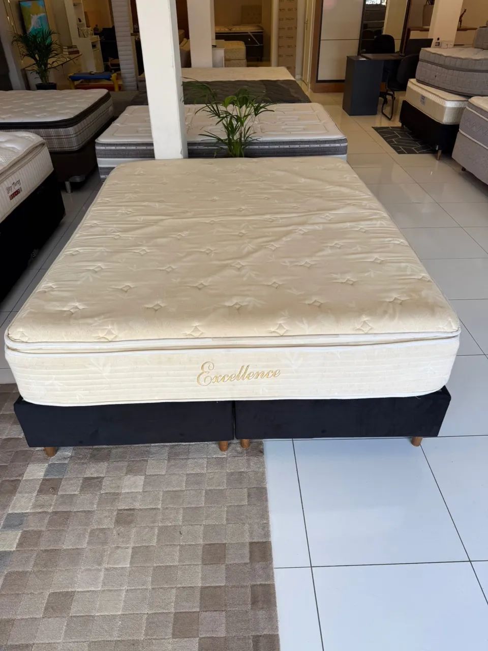 Cama box QUEEN MANNES USADA - ENTREGAMOS  - Foto 5