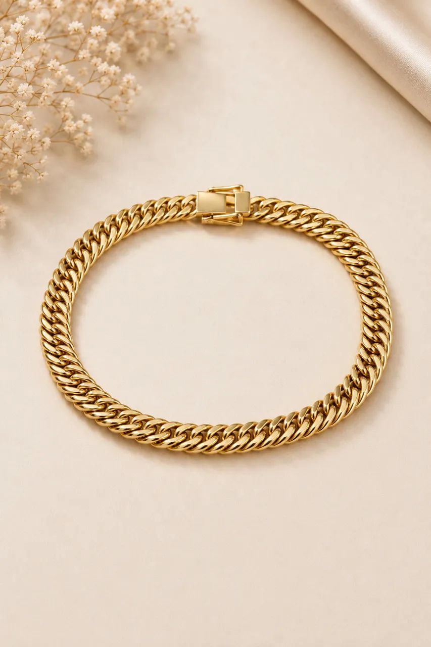 Pulseira Grumet Duplo em ouro 18k 750