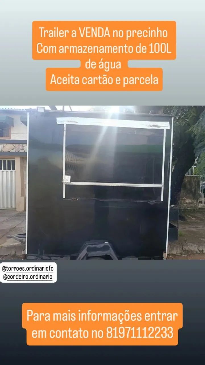 Trailer, pra vender rapidinho todo em ACM