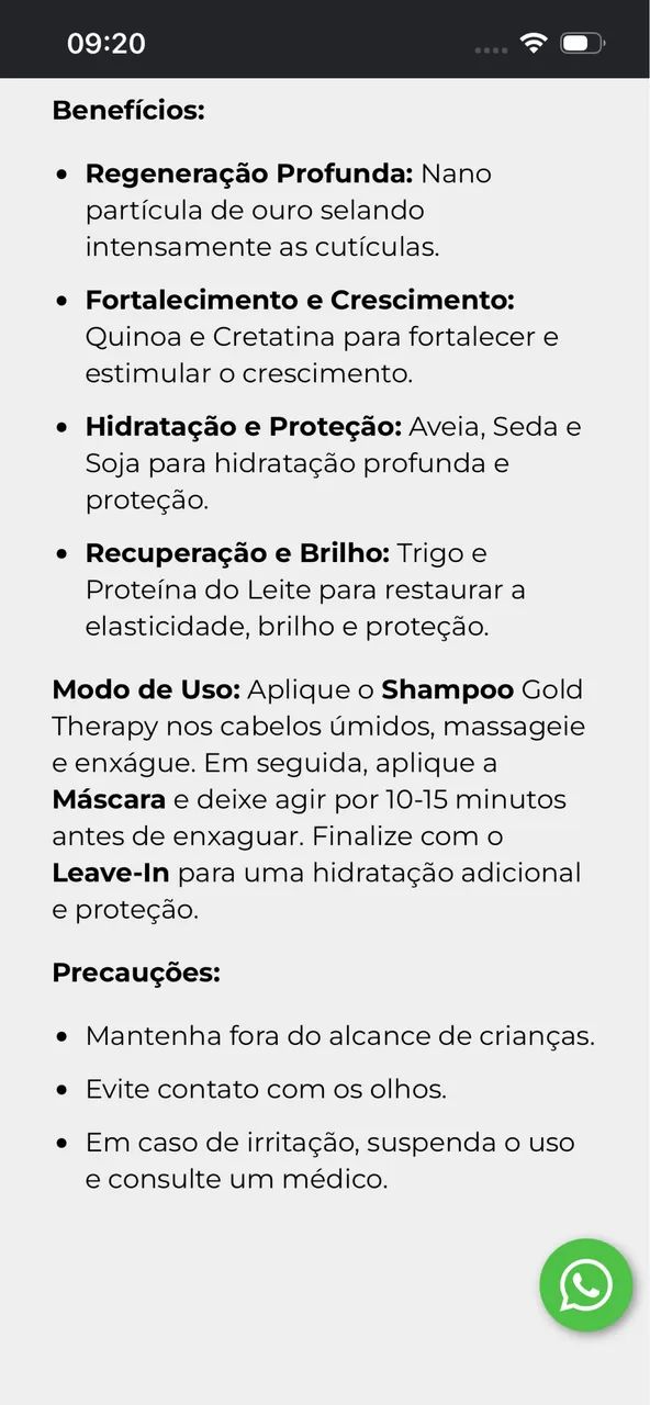 Kit cabelo gold therapy - Foto 3