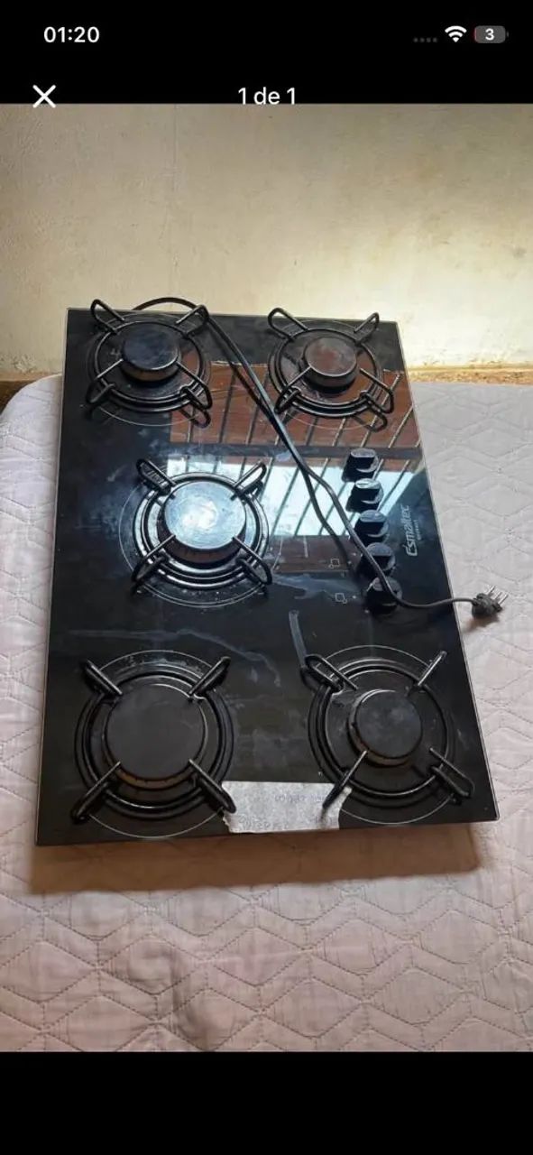 Fogao cooktop  5 bocas 