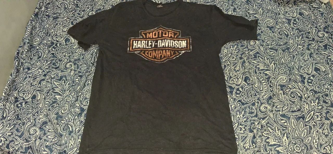 Camiseta Preta Harley Davidson GG