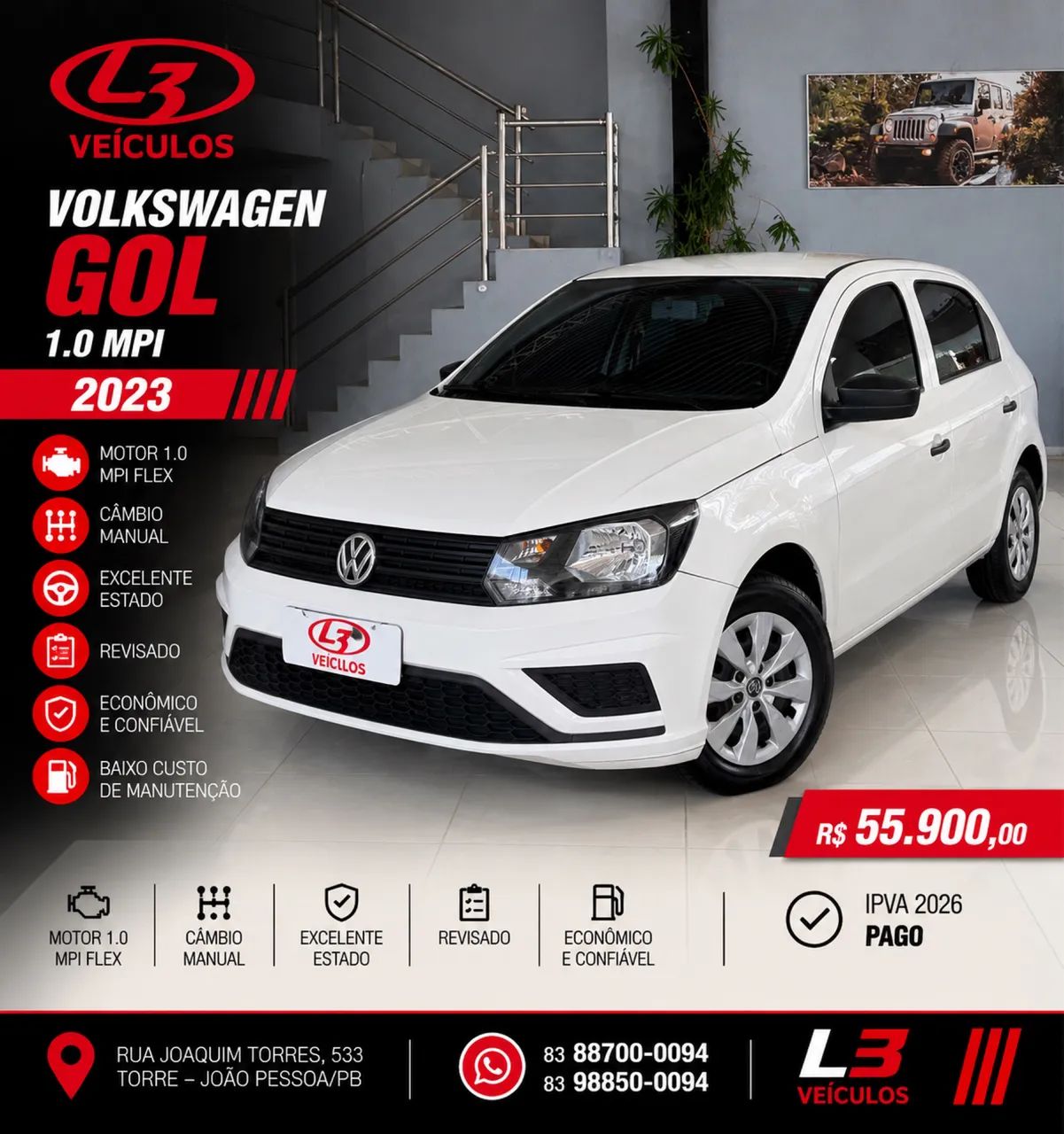 Volkswagen Gol GOL 1.0 FLEX 12V 5P 2023
