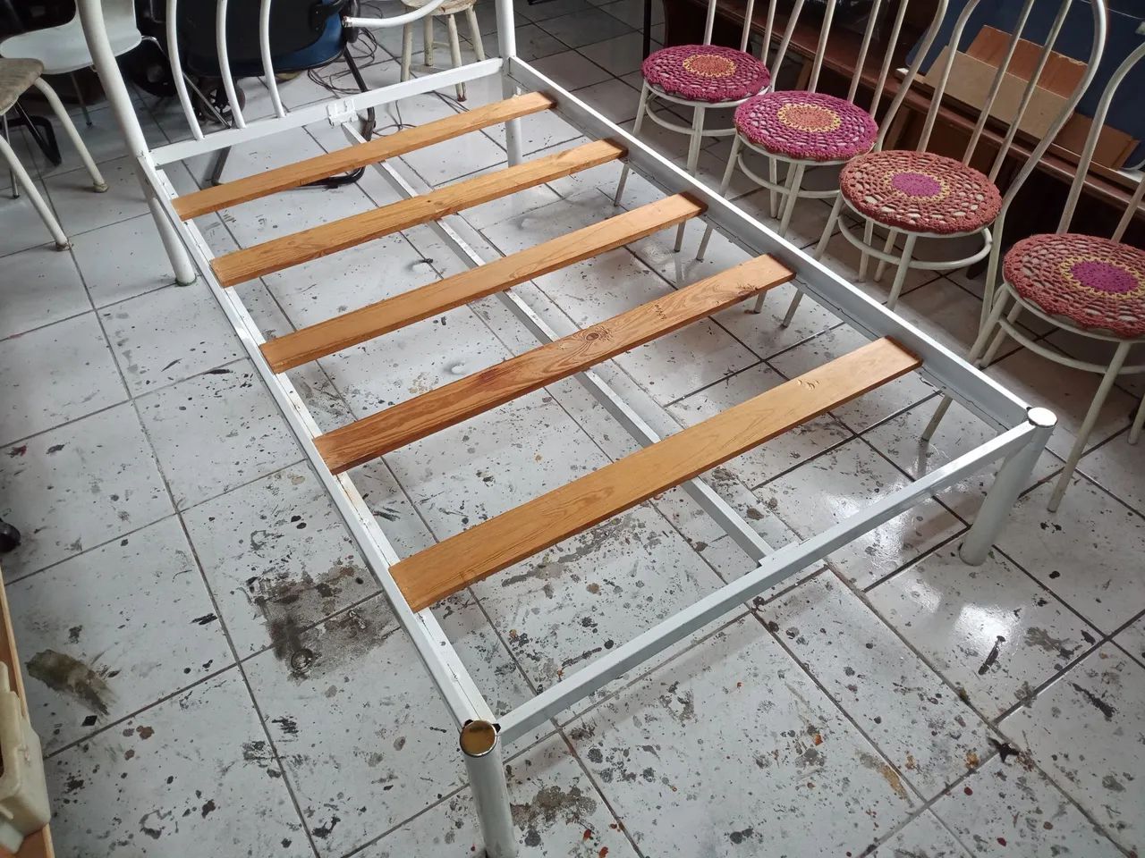 Cama de Viúvo em Metal  - Foto 3