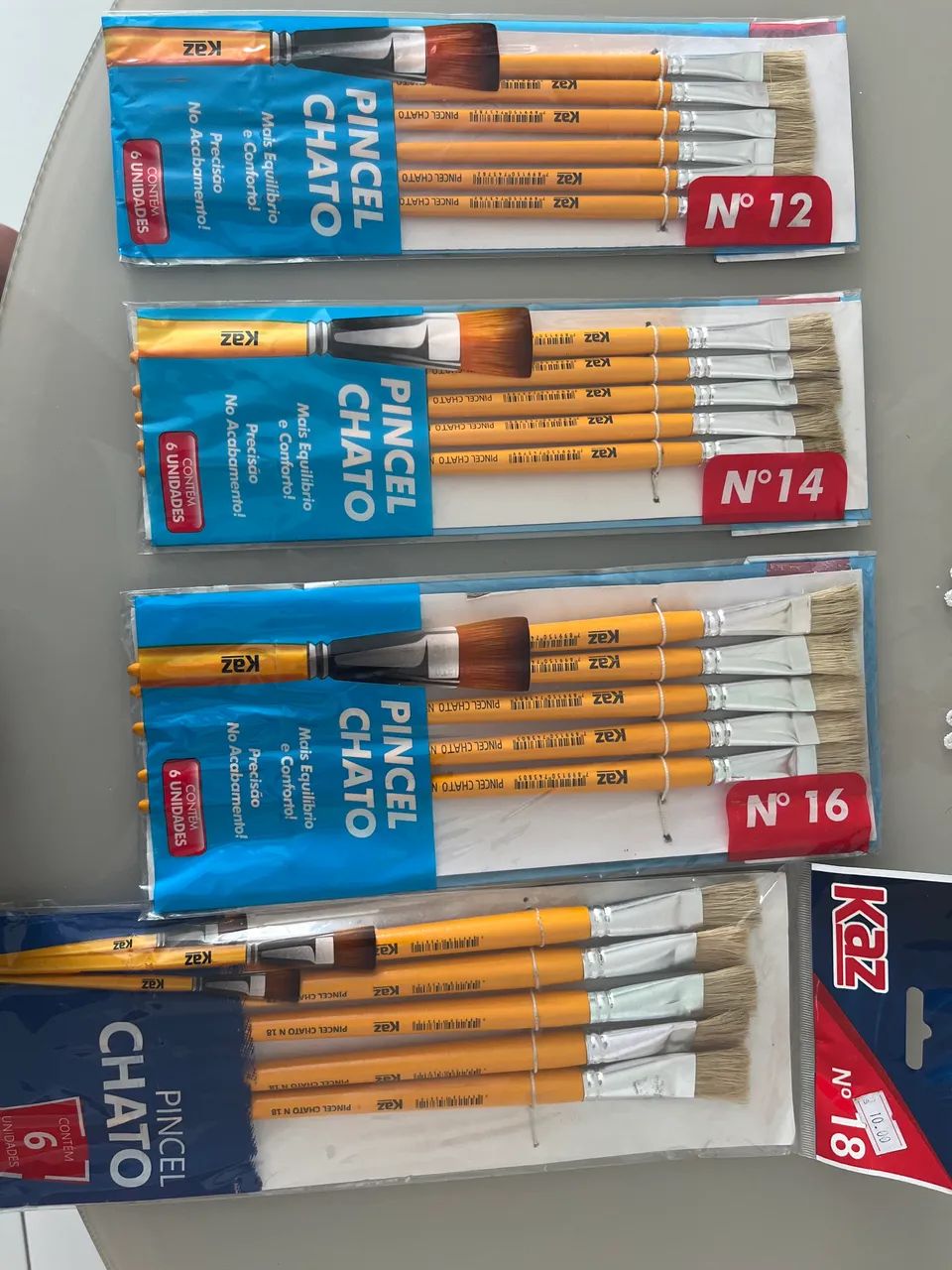 Pincel vários tamanhos 
