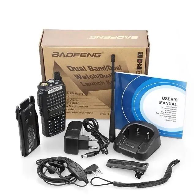 Rádio Comunicador Baofeng Uv-82 Com Visor Dual Band Rádio Fm + Fone Loja COimbra Entrega - Foto 4