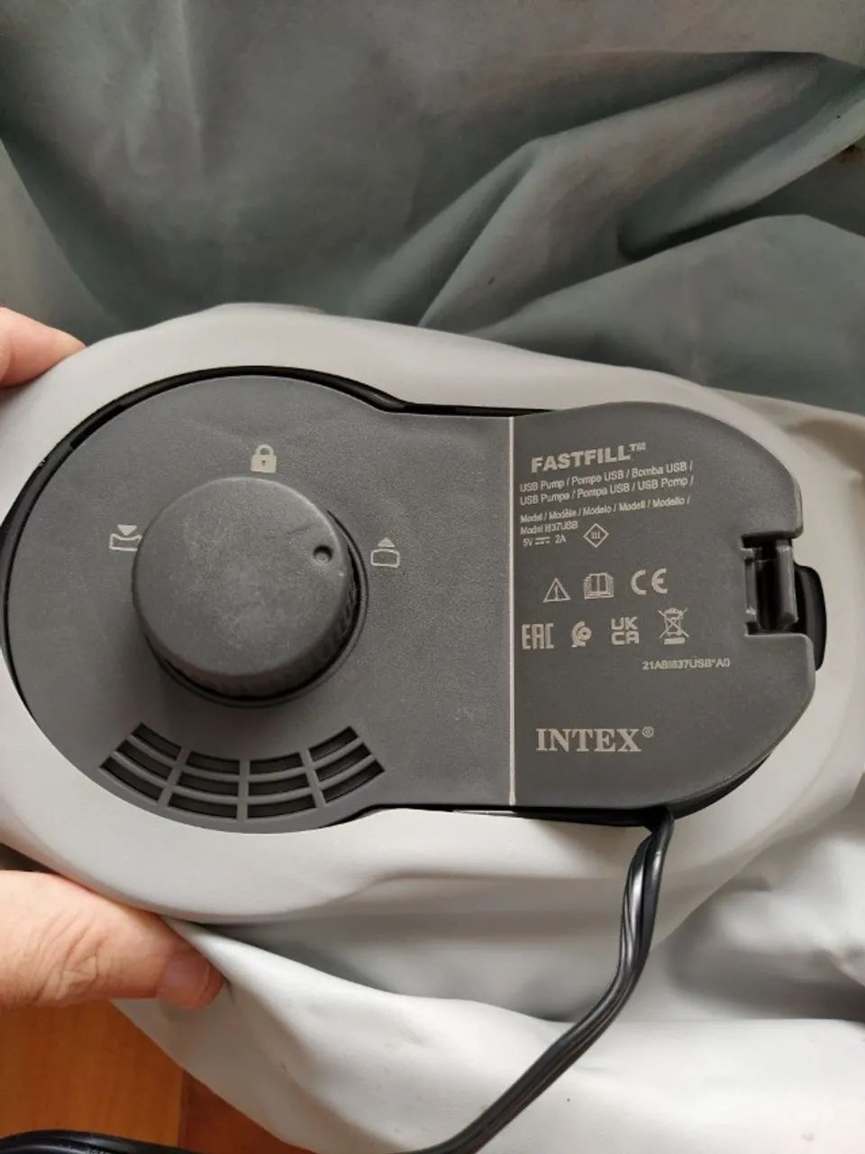 Colchão Inflável Intex Solteiro com Bomba USB - Foto 3