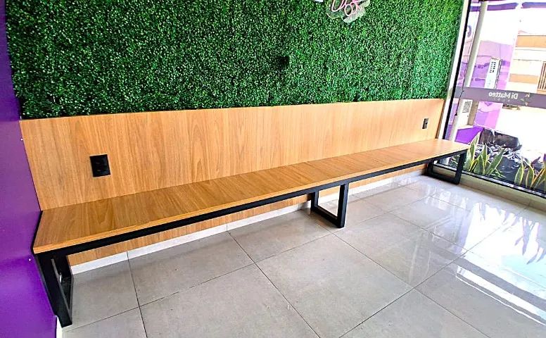 Banco com encosto - Perfeito para comércios - Foto 3