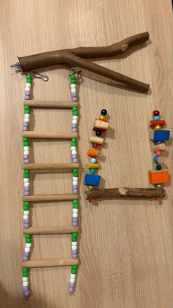 Poleiro e escada para pássaros  - Foto 2