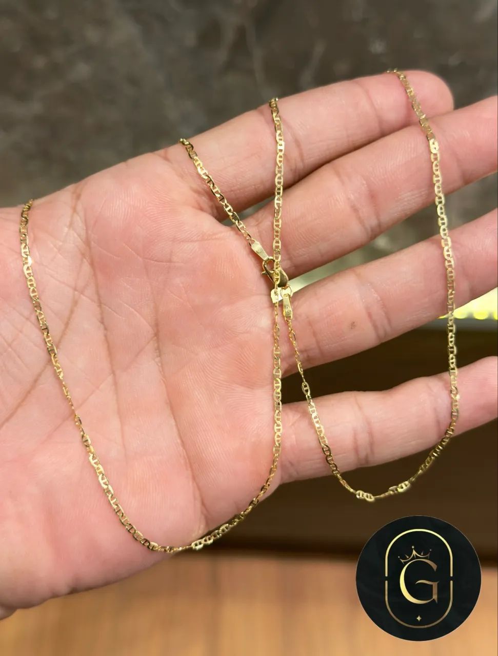 Cordão de ouro piastrine 4.5g 70cm ( LOJA )