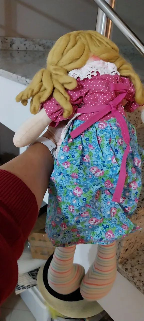 Boneca de pano artesanal - Foto 4
