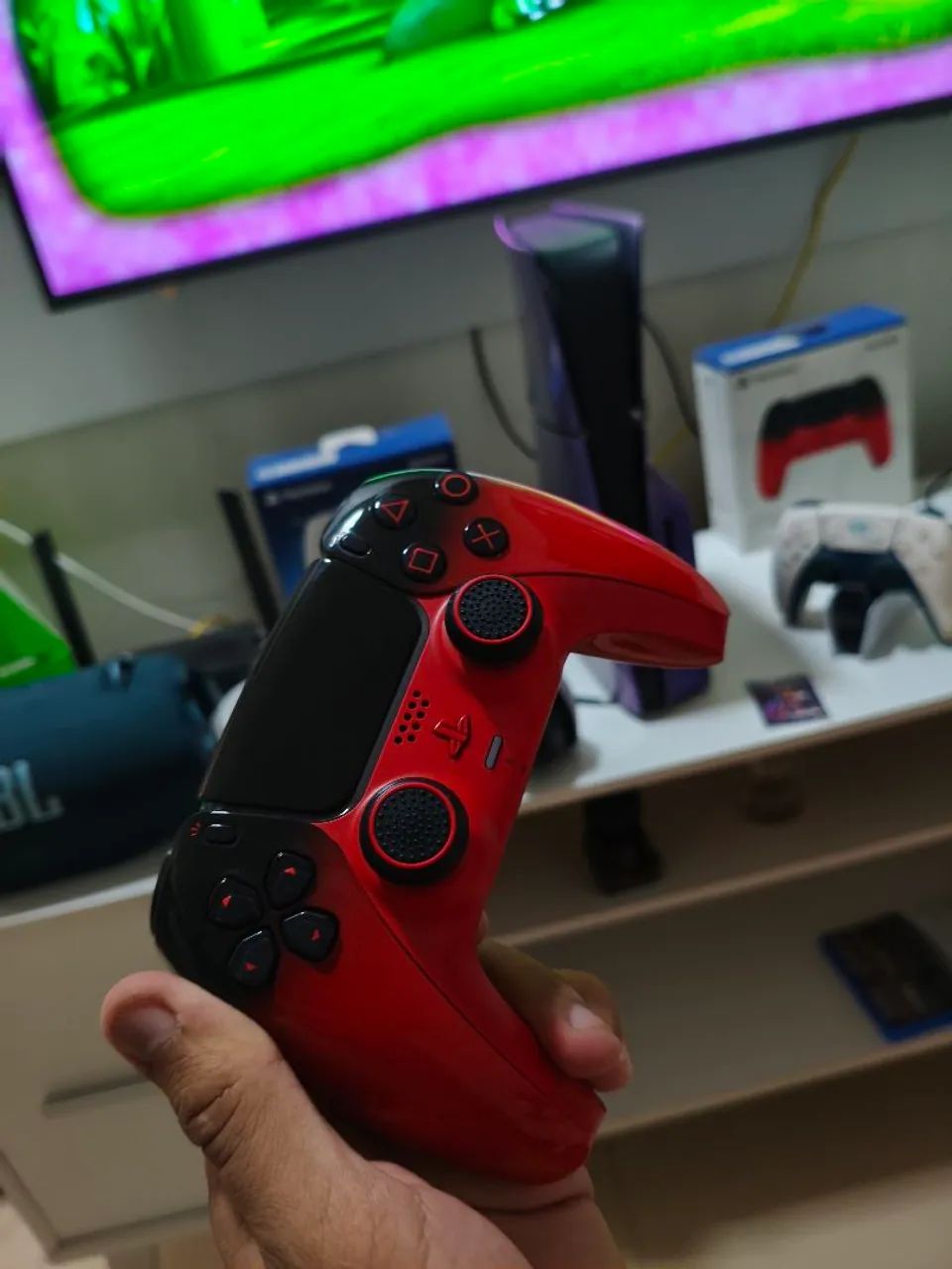 Controle Dual Sense Techno Red PS5 - Foto 2
