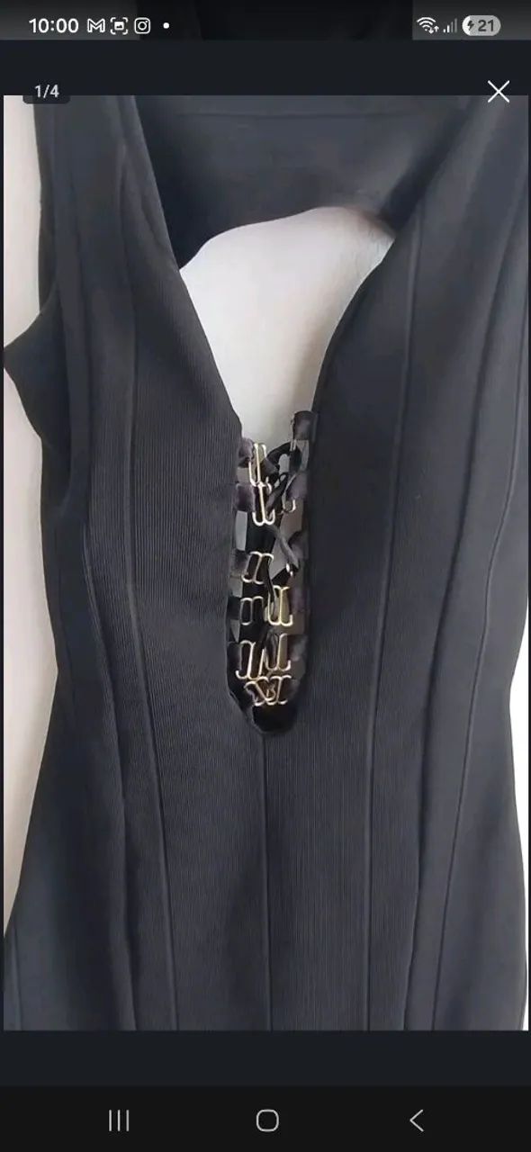 Vestido Preto com Detalhes Exclusivos - Foto 3