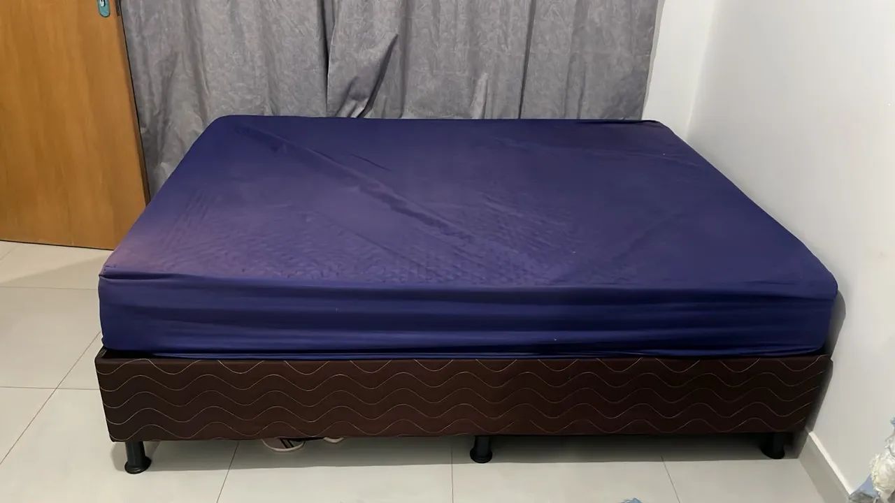 Vendo cama de casal box - Foto 3